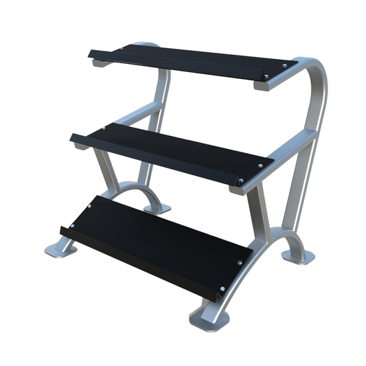 MORGAN ELITE 3 TIER RUBBER HEX DUMBBELL RACK