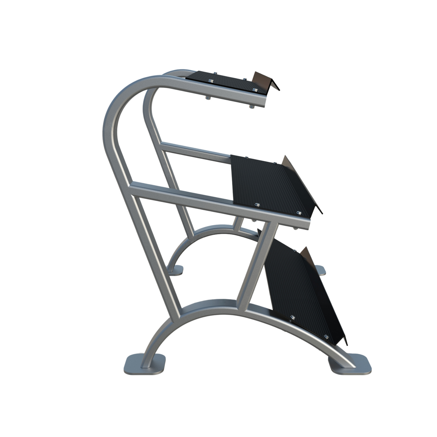 MORGAN ELITE 3 TIER RUBBER HEX DUMBBELL RACK