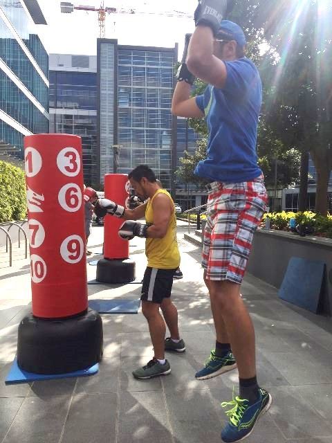 MORGAN TRI-MAX XL FREE STANDING PUNCHBAG (WITH NUMBERS)