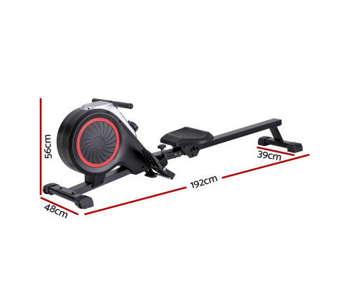 Everfit Rowing Machine 16 Levels Foldable Magnetic Rower Gym Cardio Workout