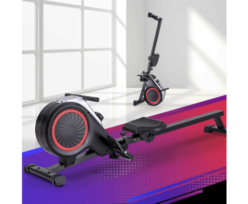 Everfit Rowing Machine 16 Levels Foldable Magnetic Rower Gym Cardio Workout