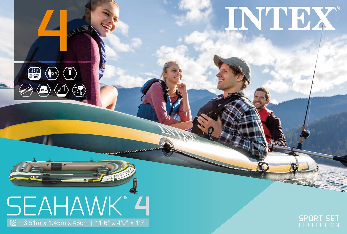 Intex Seahawk 4 Boat