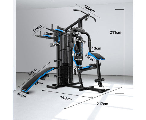 PROFLEX Multifunction Weight Training Exercise Machine Home Gym Workout Equipment Bench Press