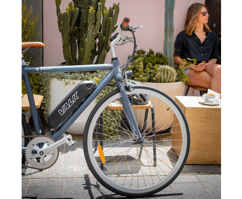 VALK Electric Bike Commuter Bicycle e-bike Lithium Battery eBike Fixed Powered