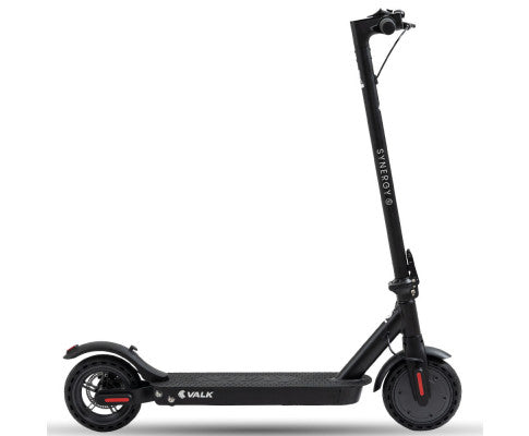 VALK 400W Electric Scooter, 37V Folding E- Scooter with Suspension, for Adults, Synergy 5 MkII Black