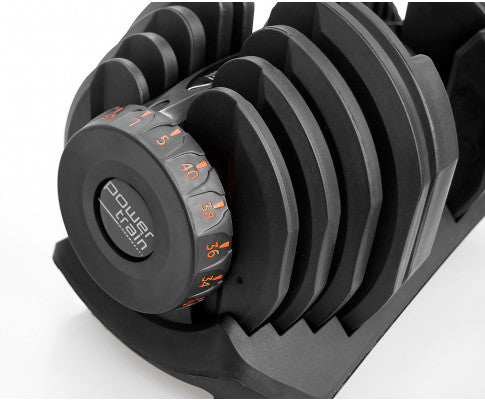 Powertrain2 x 40kg Powertrain Adjustable Dumbbells Home Gym Set