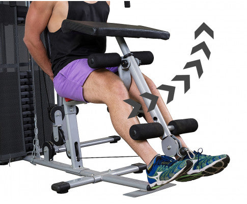 Powertrain Sports Multistation Powertrain Home Gym With Weights And Bench-175lbs