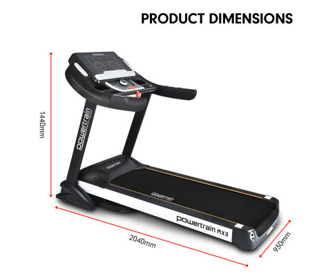 Powertrain MX3 Treadmill Performance Home Gym Cardio Machine