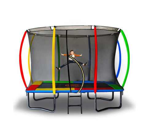 Kahuna 8ft x 11ft Outdoor Rectangular Trampoline With Safety Enclosure