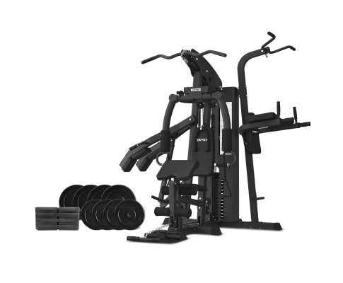 CORTEX GS7 Multi Station Multi-Function Home Gym with 98kg Stack + 60kg Standard Weights for Squat Station