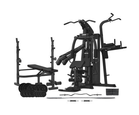 CORTEX GS7 Multi Station Home Gym with 98kg Weight Stack + MF4000 Bench Press + 90kg EnduraShell Weight Plate Package