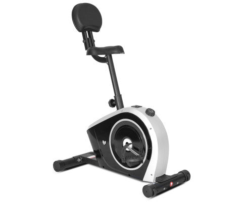 Lifespan Fitness Cyclestation 3 Exercise Bike with ErgoDesk Automatic Standing Desk 180cm in White/Black