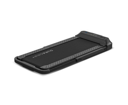 Lifespan Fitness V-FOLD Treadmill with ErgoDesk Automatic Standing Desk 1800mm in Oak/Black with Cable Management