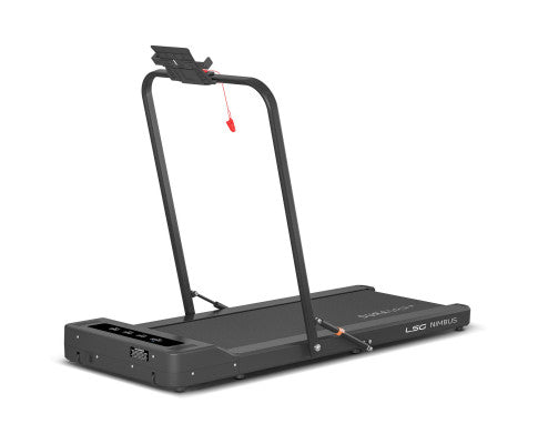 LSG Nimbus Walking Pad Treadmill + ErgoDesk Automatic Standing Desk 1800mm (White)