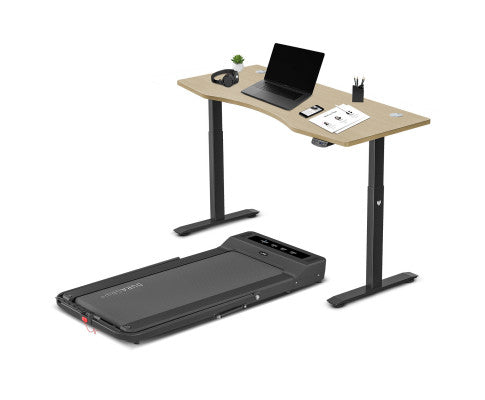 LSG Nimbus Walking Pad Treadmill + ErgoDesk Automatic Standing Desk 1500mm (Oak)