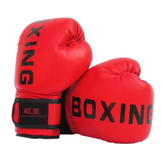 Children'S Boxing Training Gloves - Sanda Fight Gloves - Red