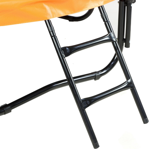 Kahuna 14ft Outdoor Trampoline Kids Children With Safety Enclosure Pad Mat Ladder Basketball Hoop Set - Orange