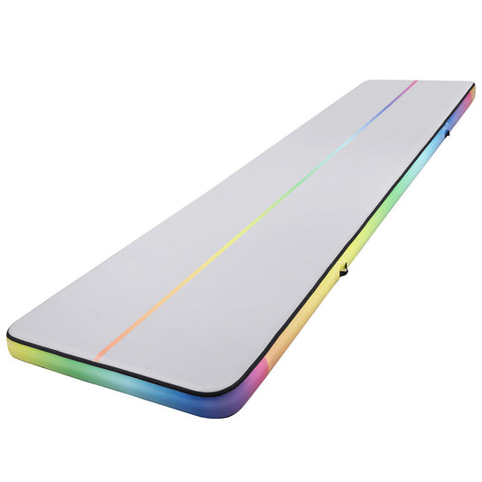 Everfit 6M Air Track Mat Inflatable Gymnastics Tumbling Mat W/ Pump Colourful