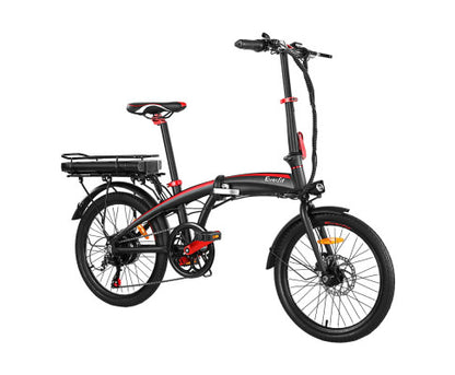 Everfit Folding Electric Bike Urban City Bicycle eBike Rechargeable Battery 250W