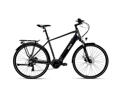VALK Metro TR 5 + Electric Hybrid Bike, Gen II, Mid-Drive, Medium, Dark Grey