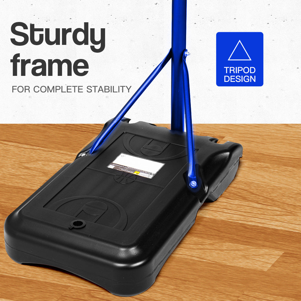 Dr. Dunk Adjustable Basketball Stand System Kids Hoop Portable Height Rim Ring