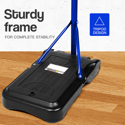 Dr. Dunk Adjustable Basketball Stand System Kids Hoop Portable Height Rim Ring