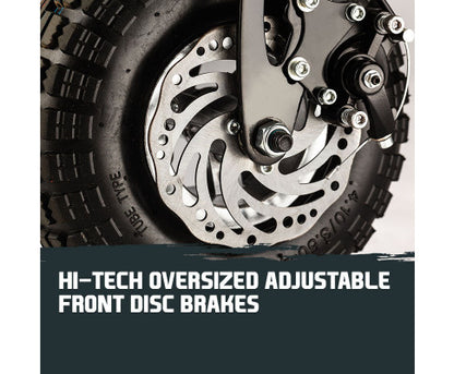 BULLET Stealth 1-6 1000W Electric Scooter 48V - Turbo w/ LED for Adult/Child