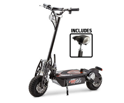 BULLET RPZ1600 Series 1000W Electric Scooter 48V - Turbo w/ LED for Adults/Child