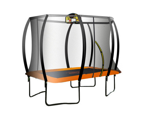 Kahuna 6ft X 9ft Trampoline Free Safety Net Spring Pad Cover Mat Ladder Basketball Set