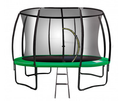 Kahuna 16ft Trampoline Free Ladder Spring Mat Net Safety Pad Cover Round Enclosure - Green