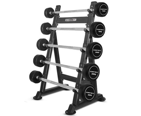 CORTEX 100kg ALPHA Series Fixed Barbell Set with Stand