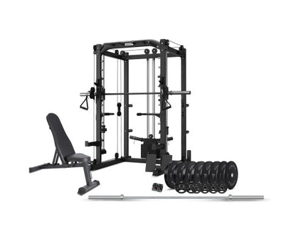 CORTEX SM20 Smith Station with 130kg Olympic Bumper (V2) Weight, Bar and Bench Set