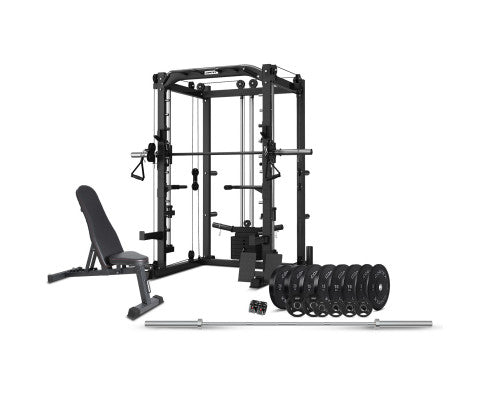 CORTEX SM20 Smith Station with 130kg Olympic Bumper (V2) Weight, Bar and Bench Set