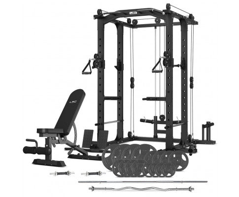 LSG GRK100 with FID Bench and 90kg Standard Bars and Weights