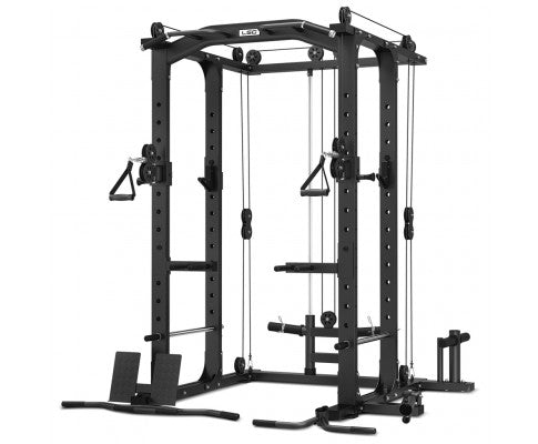 LSG GRK100 with FID Bench and 90kg Olympic Bars and Tri-Grip Weights