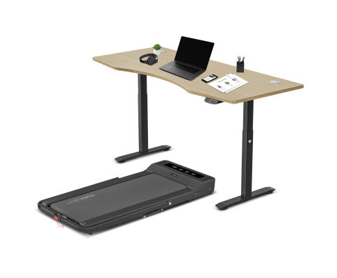 LSG Nimbus Walking Pad Treadmill + ErgoDesk Automatic Standing Desk 1800mm (Oak)