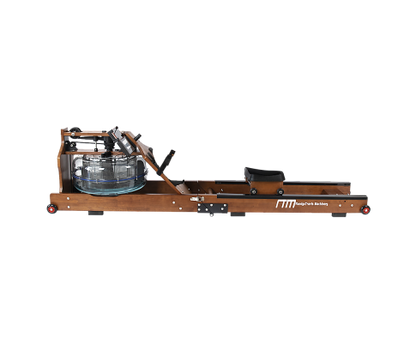 Water Rowing Machine Resistance Foldable Wood Premium Fitness Equipment