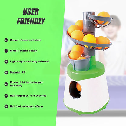 Table Tennis Pong Robot Automatic Ball Launcher Training Machine
