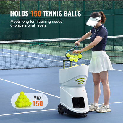 VEVOR Tennis Ball Machine Automatic Portable Ball Launcher Training Practice 4V3