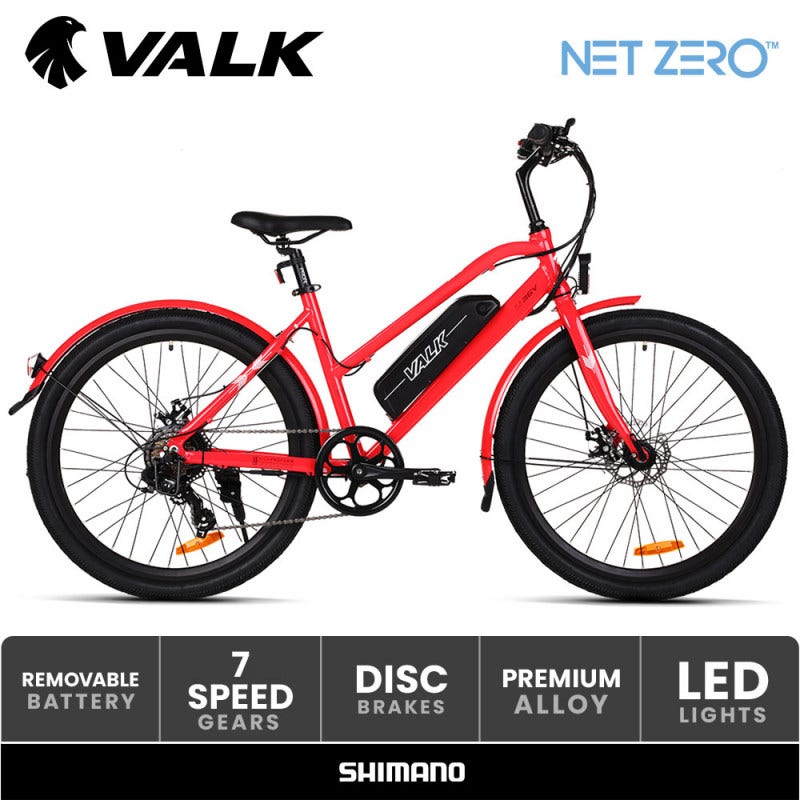 VALK Electric Bike eBike Ladies e-Bike Motorized Bicycle Battery Womens 36V 250W